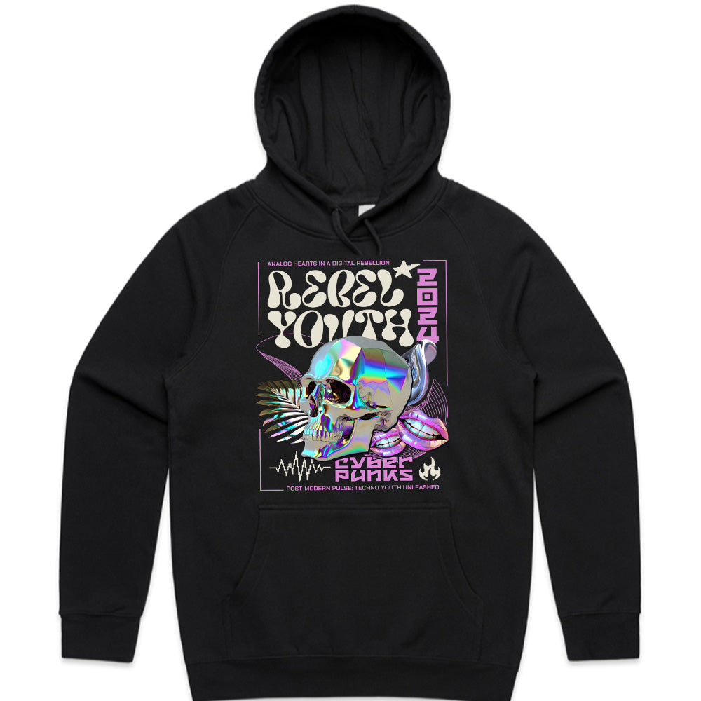 Neon Anarchy: Rebel Youth Cyberpunk Tee
