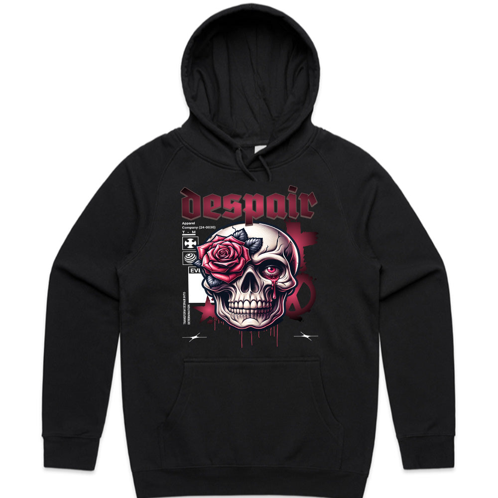 Roses & Ruin: Crimson Despair Skull Tee