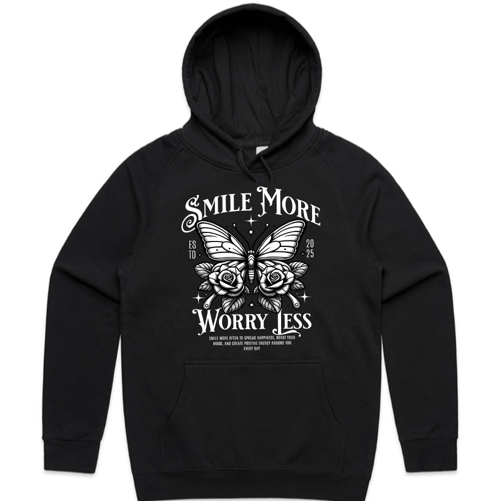 SMILE MORE: Positive Vibes Butterfly Tee