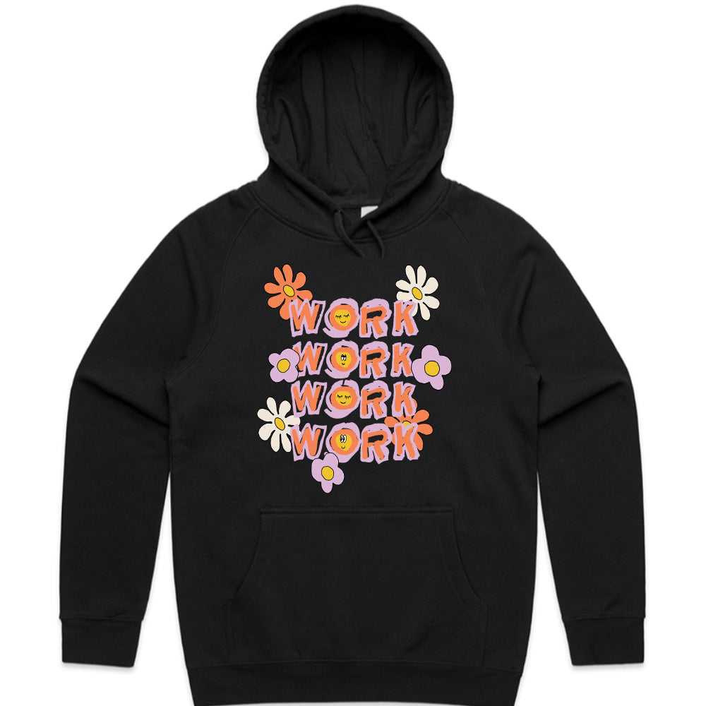 Flower Power Grind: Work with a Smile Tee