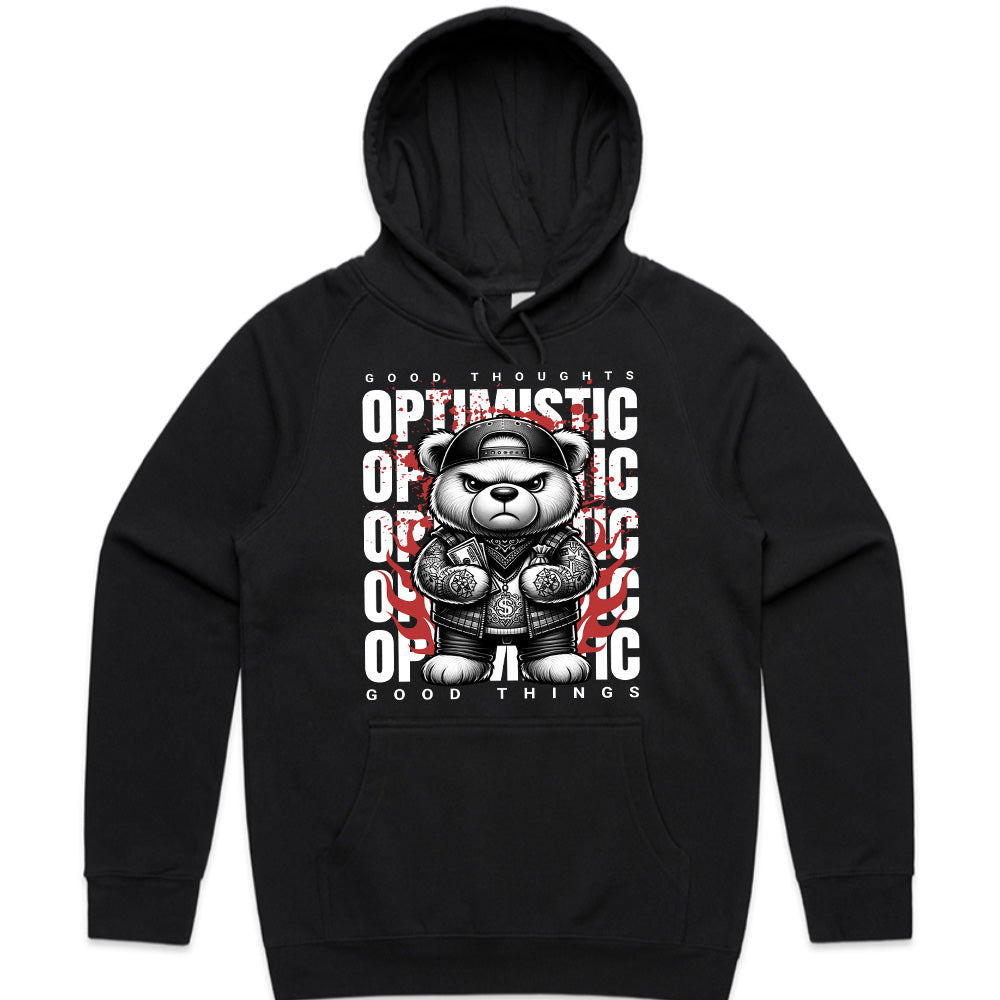 Hustle Bear: Optimistic Swagger Tee