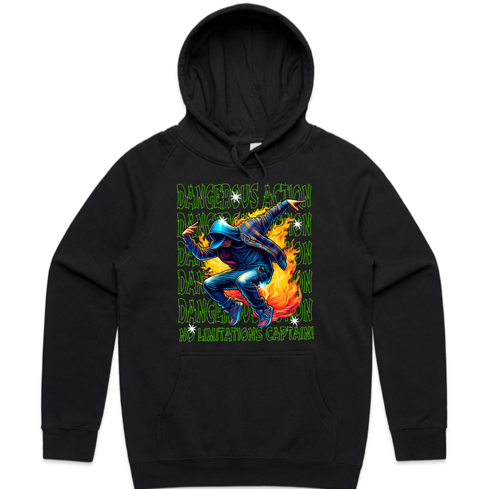 Inferno Hustle: Dangerous Action Street Tee