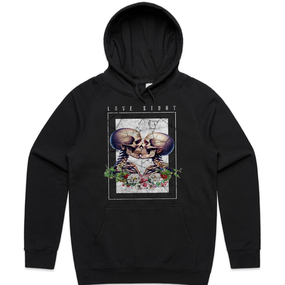 Eternal Love: Skeleton Kiss Art Tee
