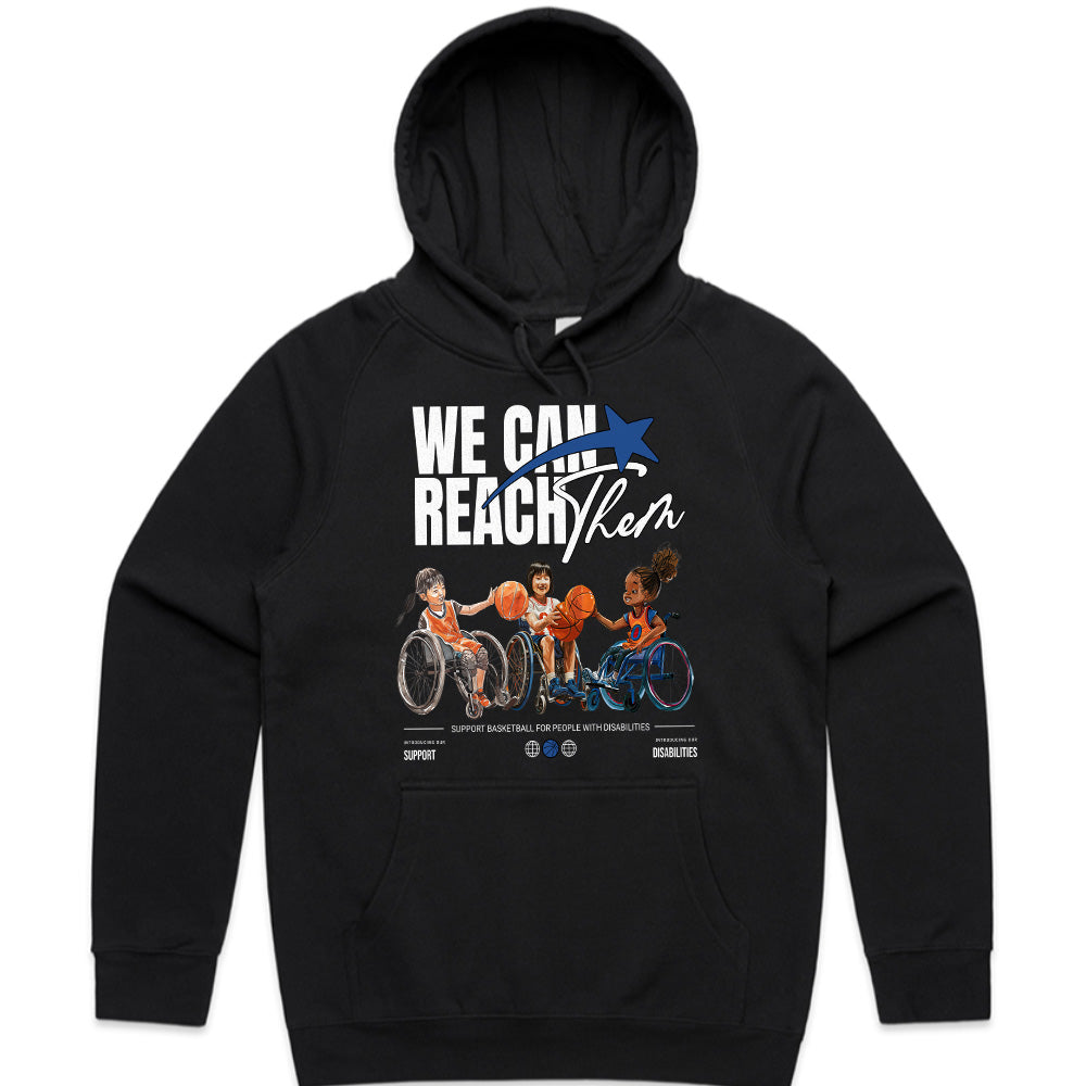 Reach Beyond Limits: Disability Empowerment Basketball Tee