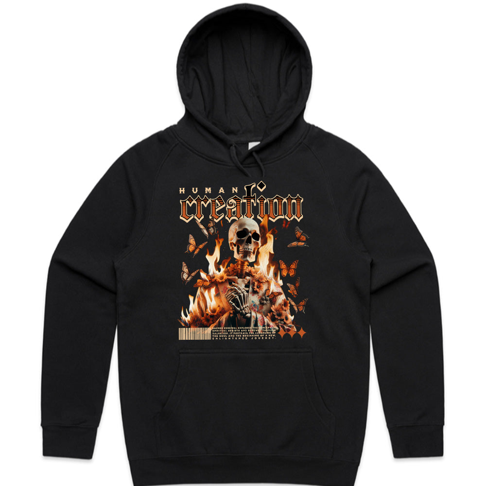 Infernal Metamorphosis: Human Creation Flame Tee