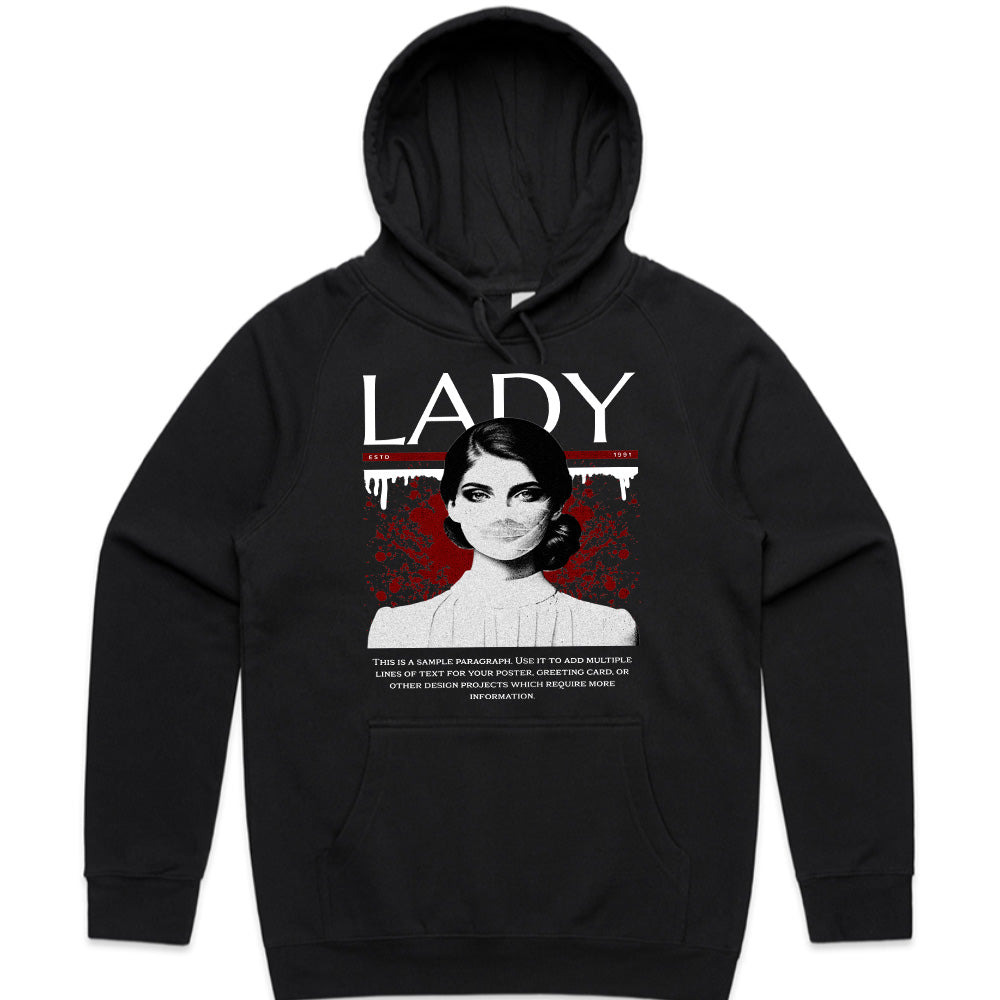 Masked Elegance: Gothic Lady Statement Tee