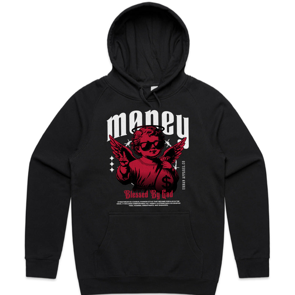 Heavenly Hustle: Blessed Money Angel Tee