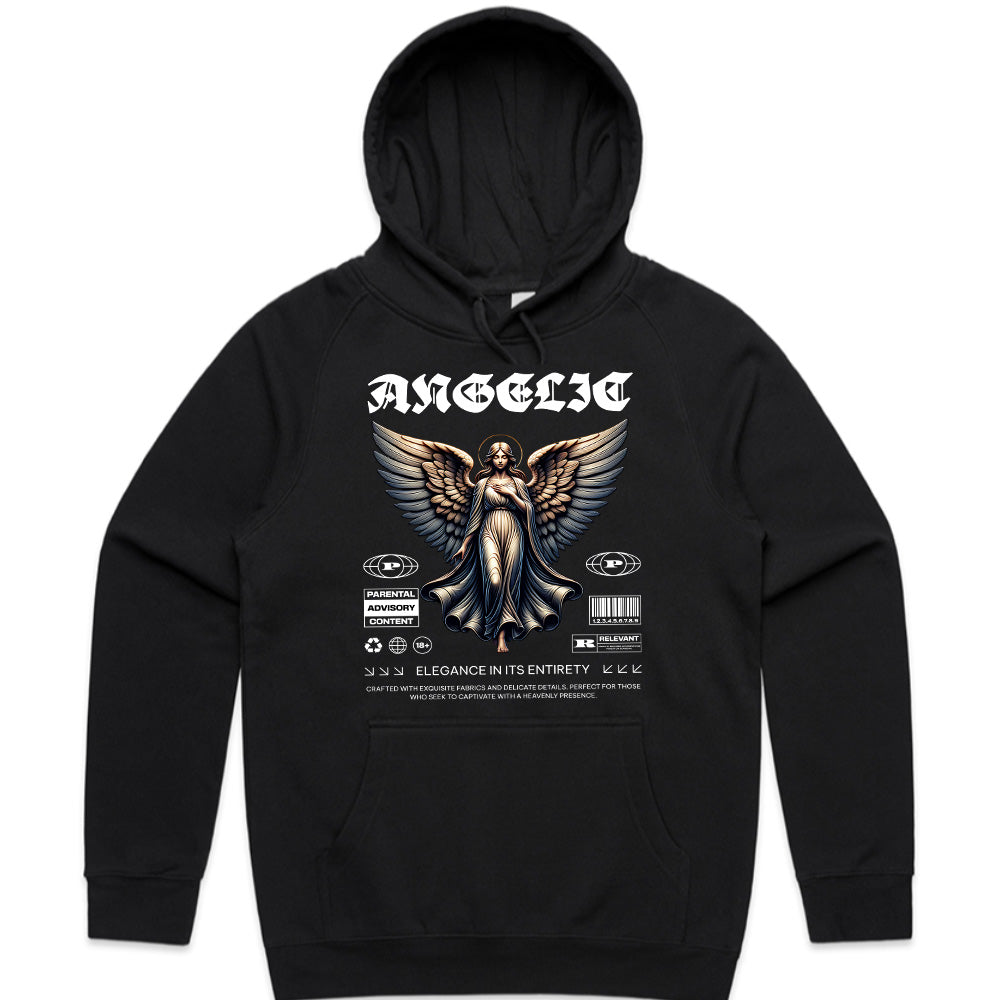 Celestial Vogue: Angelic Elegance Tee