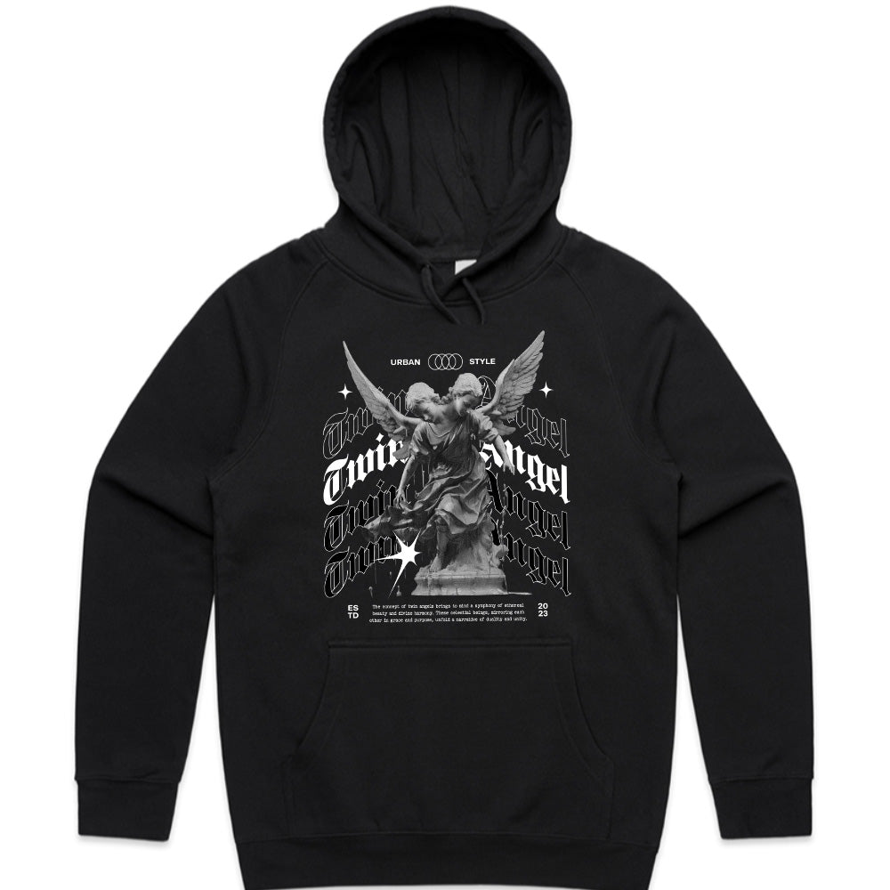 Urban Seraph: Twin Angel Streetwear Tee
