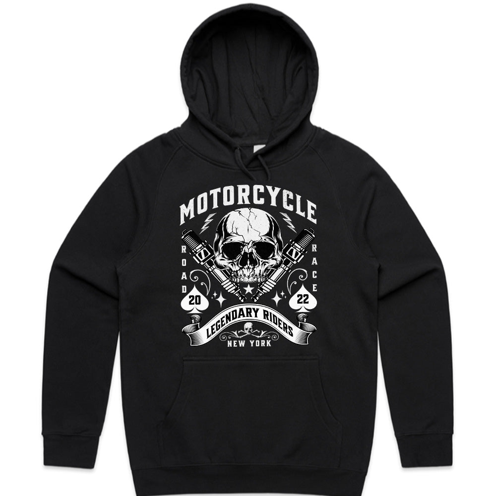 Legend Burn: Road Race Skull Riders Tee
