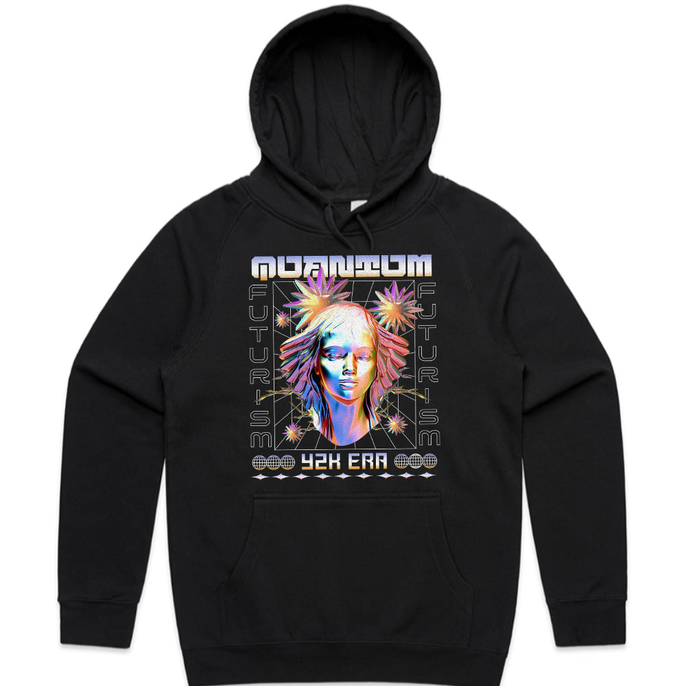 Neon Divinity – Y2K Futurism Tee