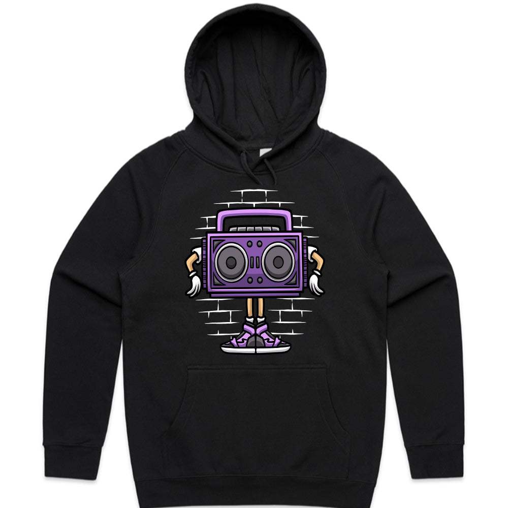 Boombox Vibes: Street Beat Cartoon Tee