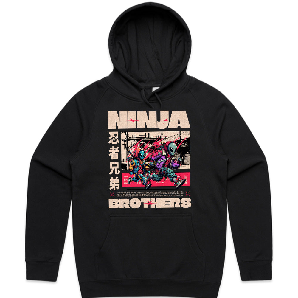 Cyber Ninja Brothers: Urban Shadows Sci-Fi Graphic Tee