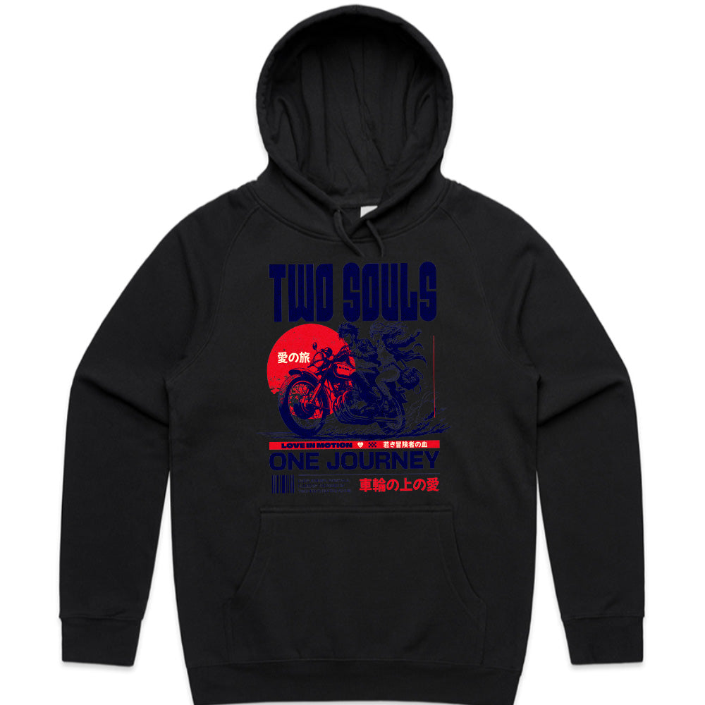 Two Souls, One Journey: Biker's Love Tee