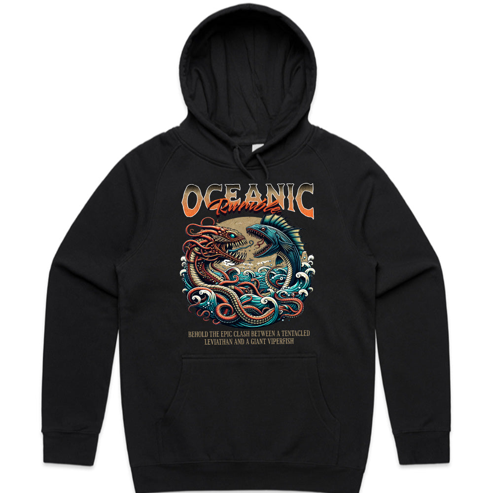 Oceanic Guardians: Leviathan vs. Viperfish Clash Tee