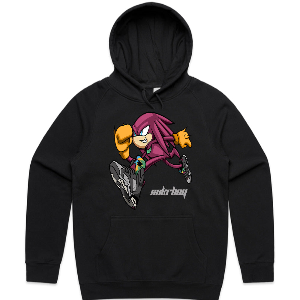 Knuckles 'Snkrboy' Hustle: Retro Gaming Streetwear Tee