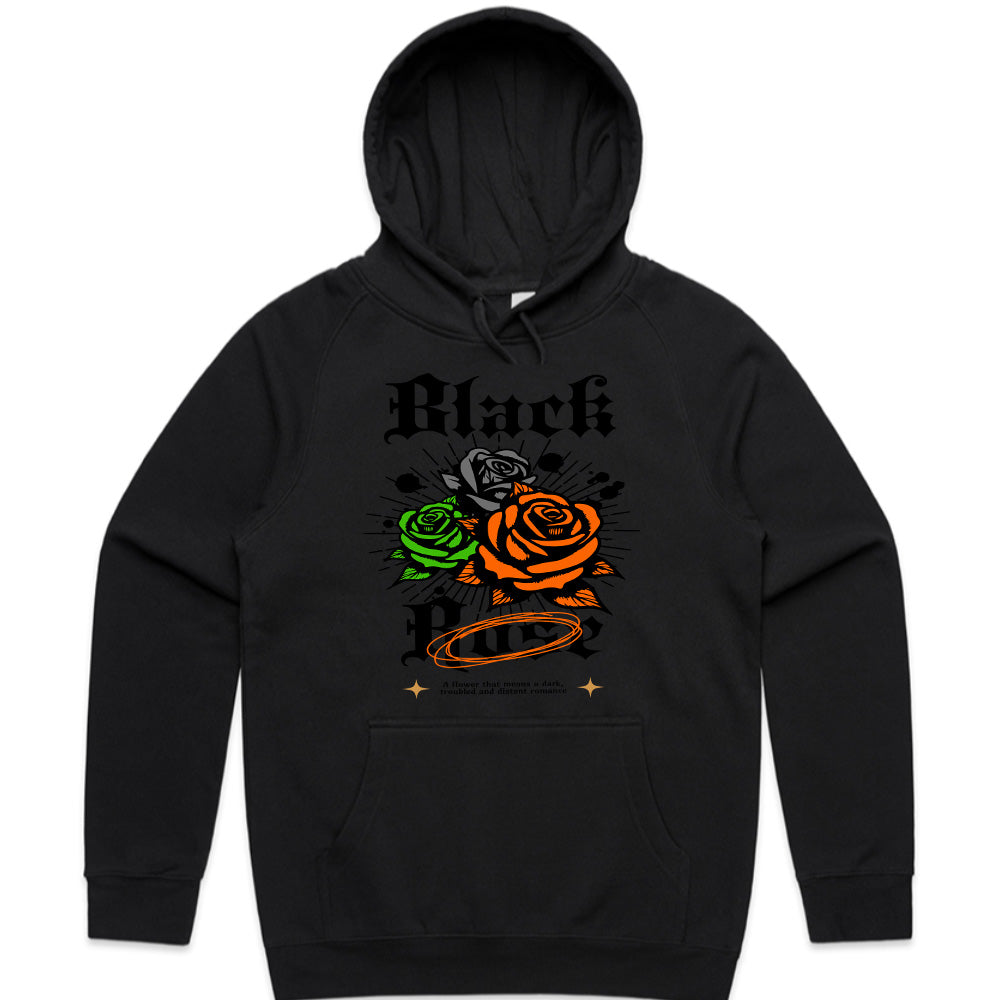 Black Roses: Neon Bloom Streetwear Tee