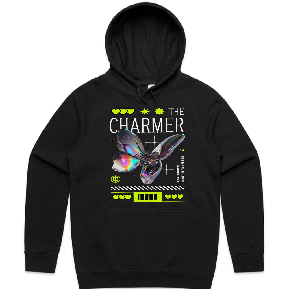 The Charmer: Holographic Butterfly Vibe Tee