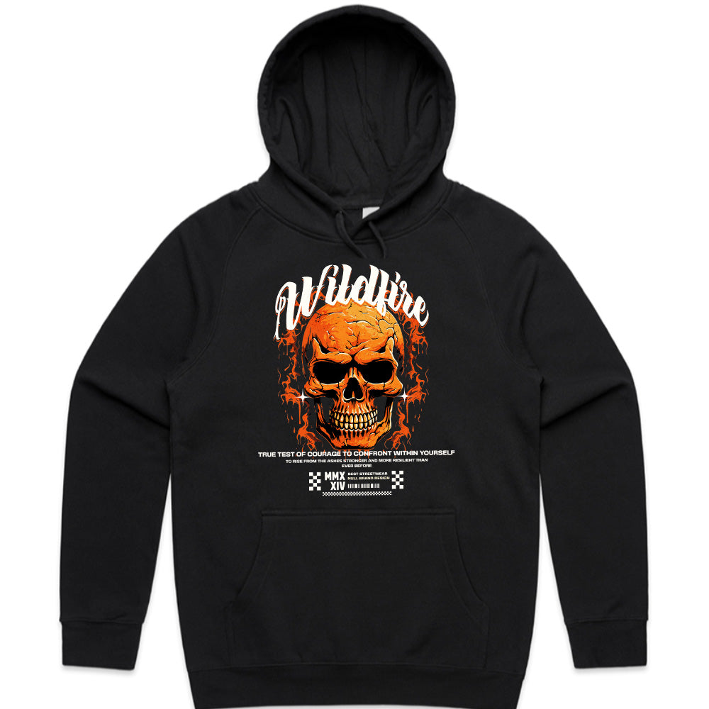 Wildfire Skull: Courage & Resilience Graphic Tee