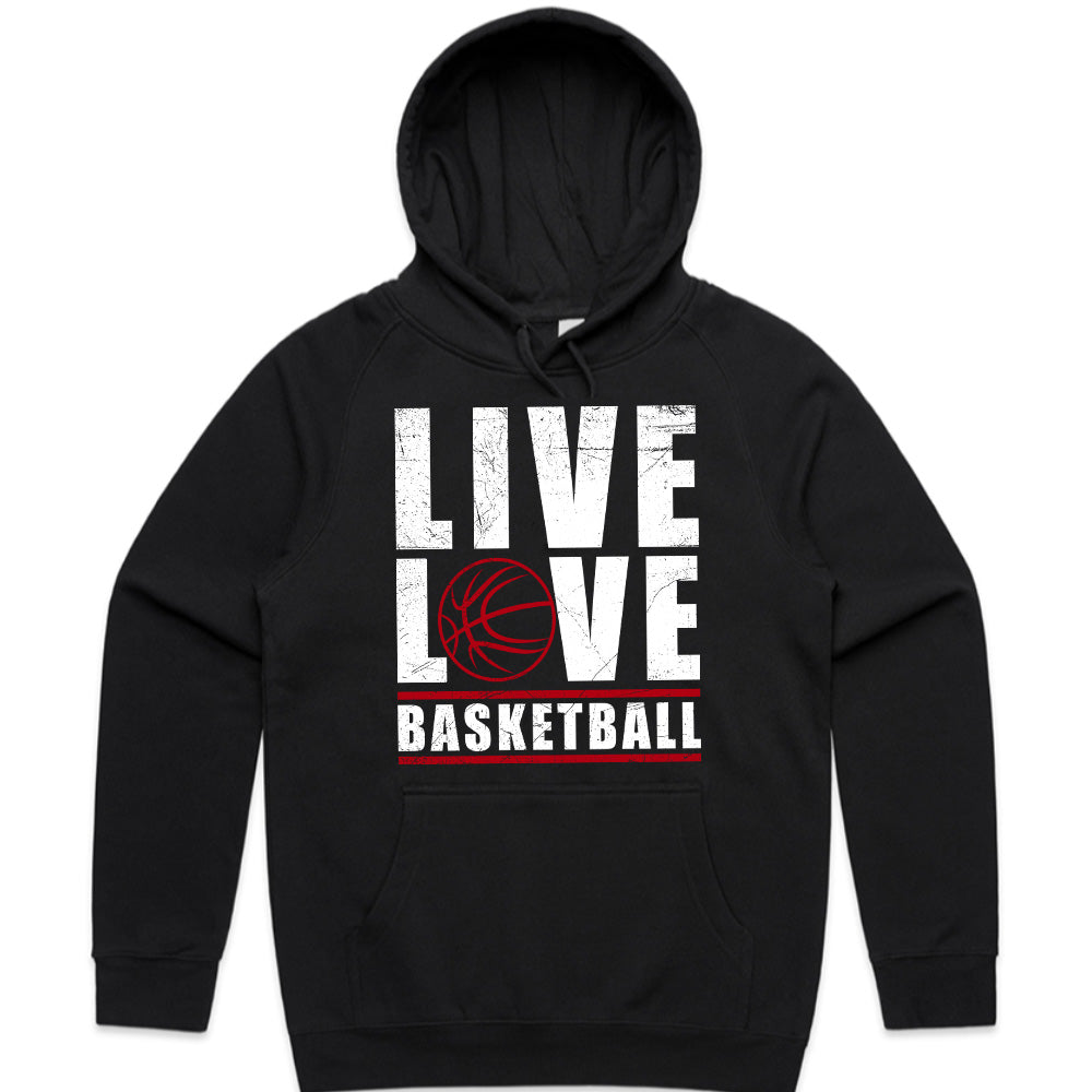 Hoops Heartbeat: Live Love Basketball Tee
