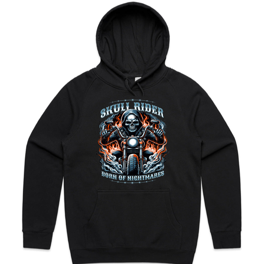 Skull Rider Biker T-Shirt – Born of Nightmares, Built for Speed