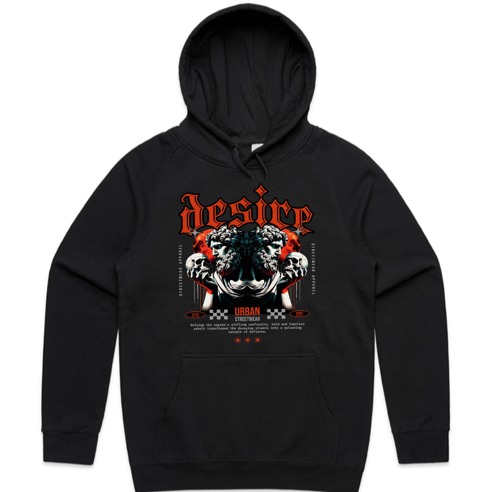 Desire Rebellion: Urban Gothic Streetwear Tee