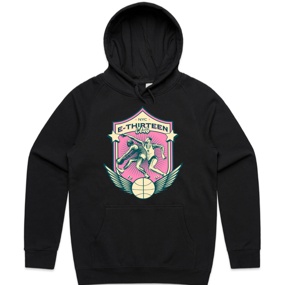 NYC E-Thirteen Club: Retro Hoops Shield Tee