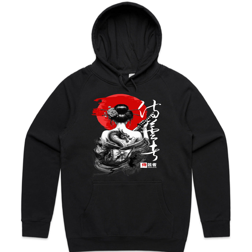 Dragon Geisha: Crimson Moon Warrior Tee