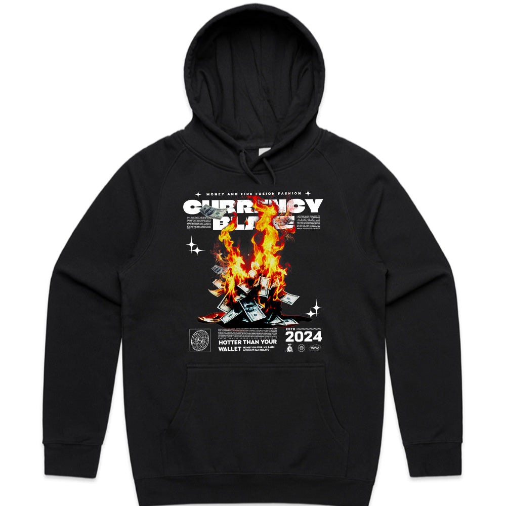 Currency Blaze" Money & Fire Fusion Tee