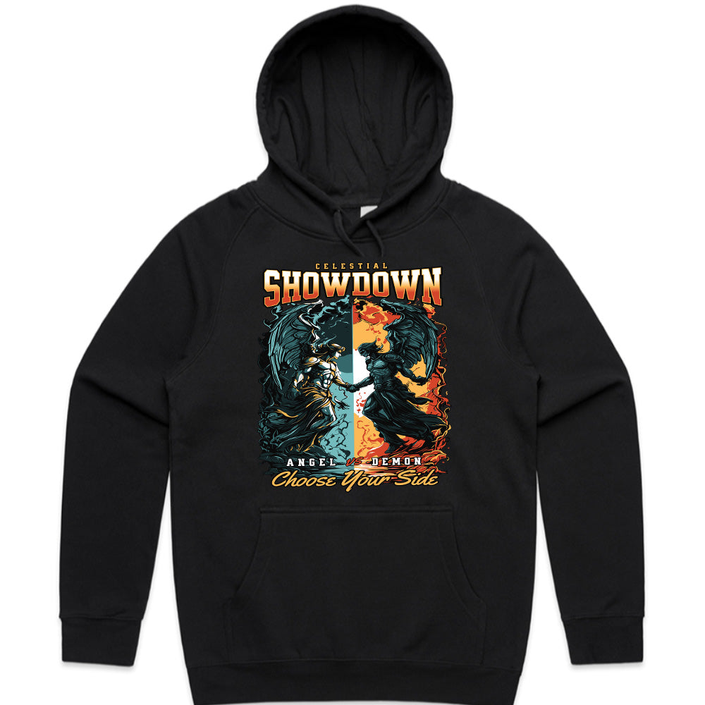 Celestial Showdown: Angel vs Demon Battle Tee