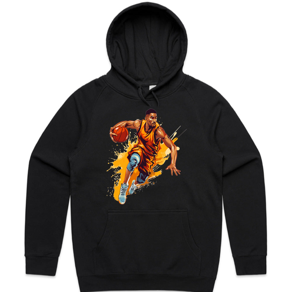 Full Court Blaze: Dynamic Hoops Tee