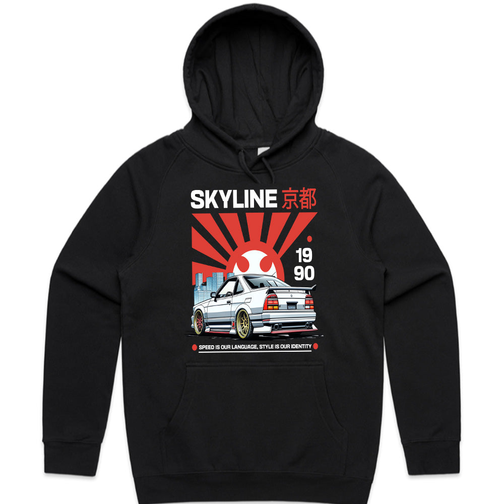 Kyoto Skyline 1990" JDM Enthusiast Black