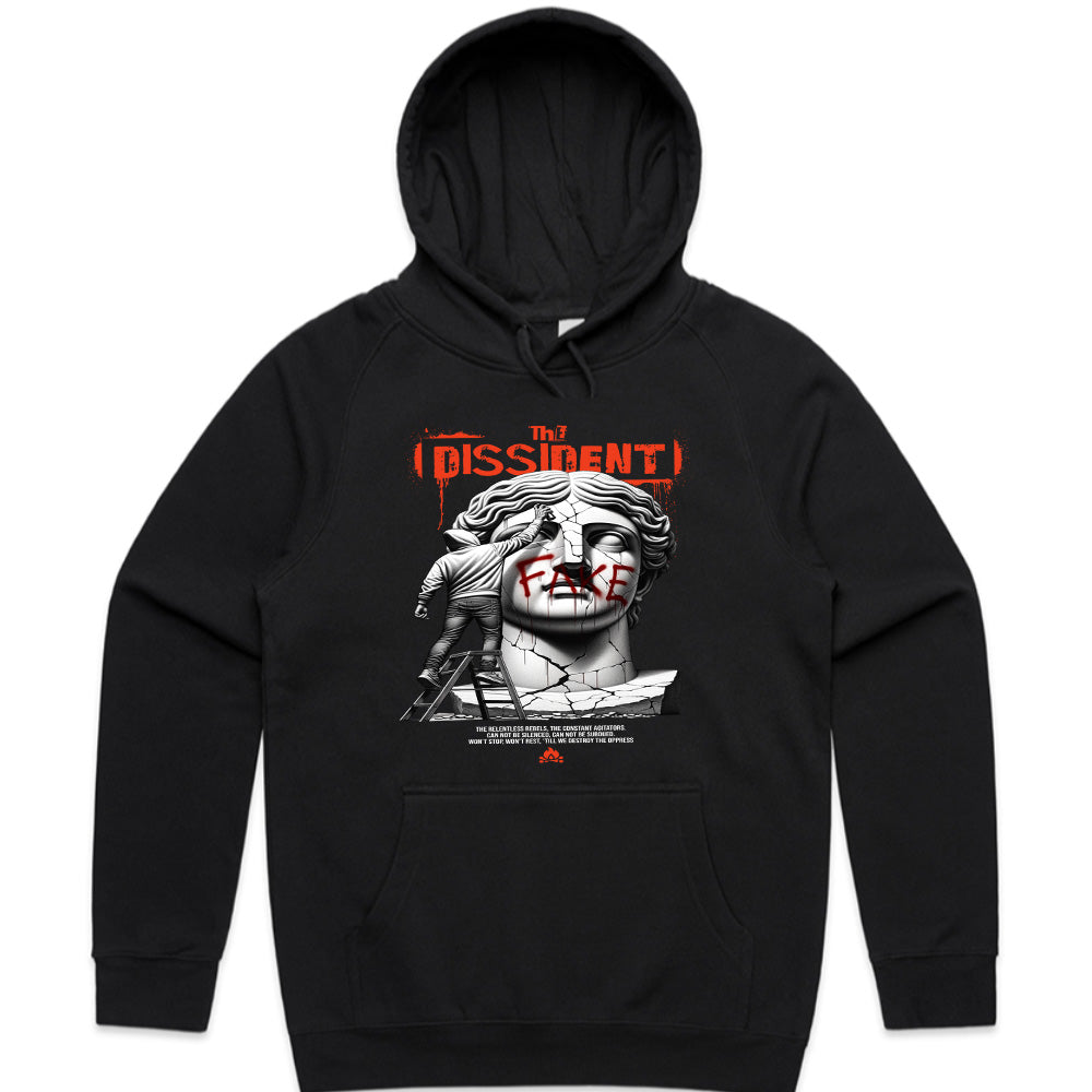 The Dissident Truth" Broken Statue Black T-Shirt