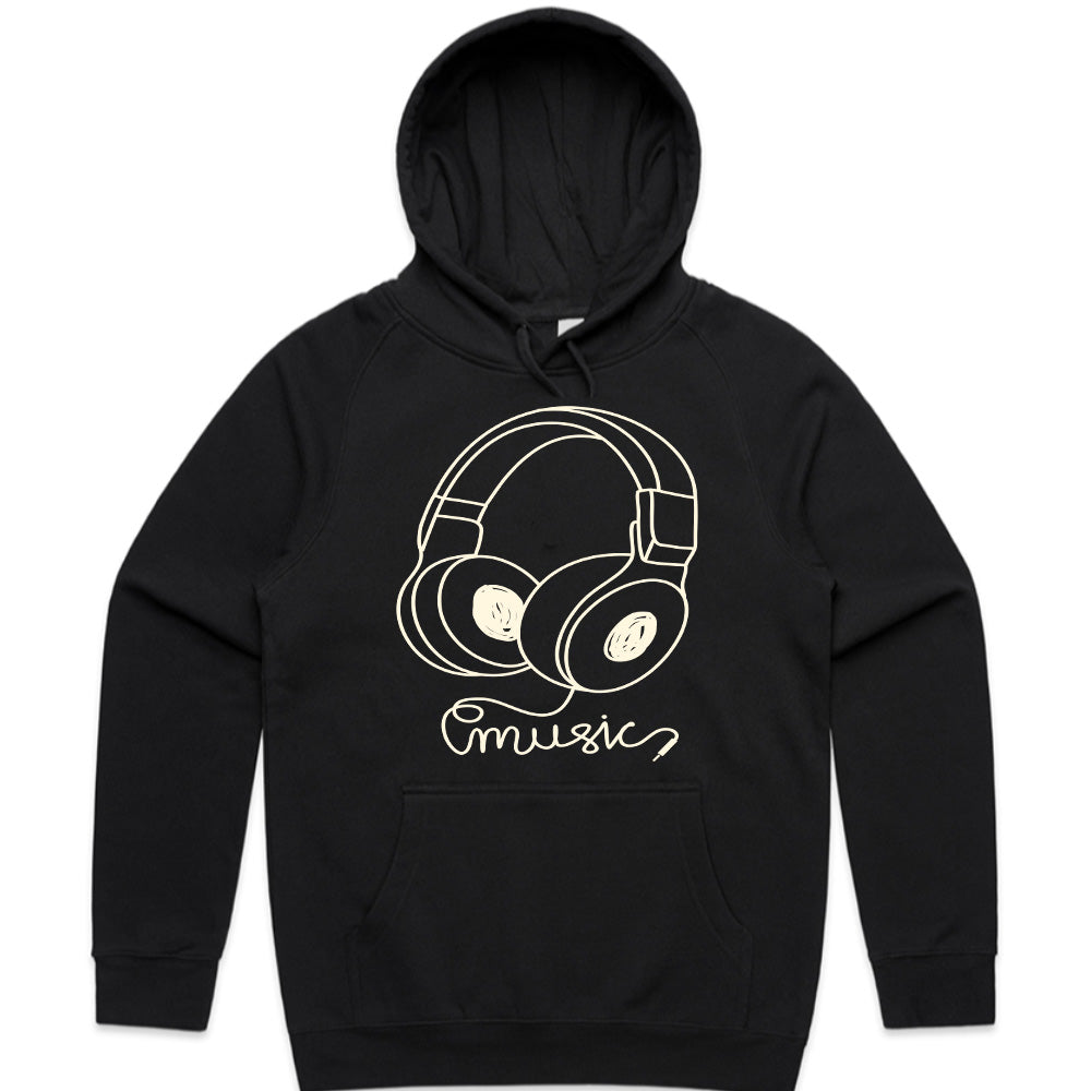 Sound Sketch: Minimalist Music Headphones Tee