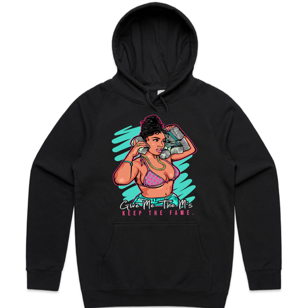Give Me The M's: Keep The Fame – Hustle Queen Graphic Tee