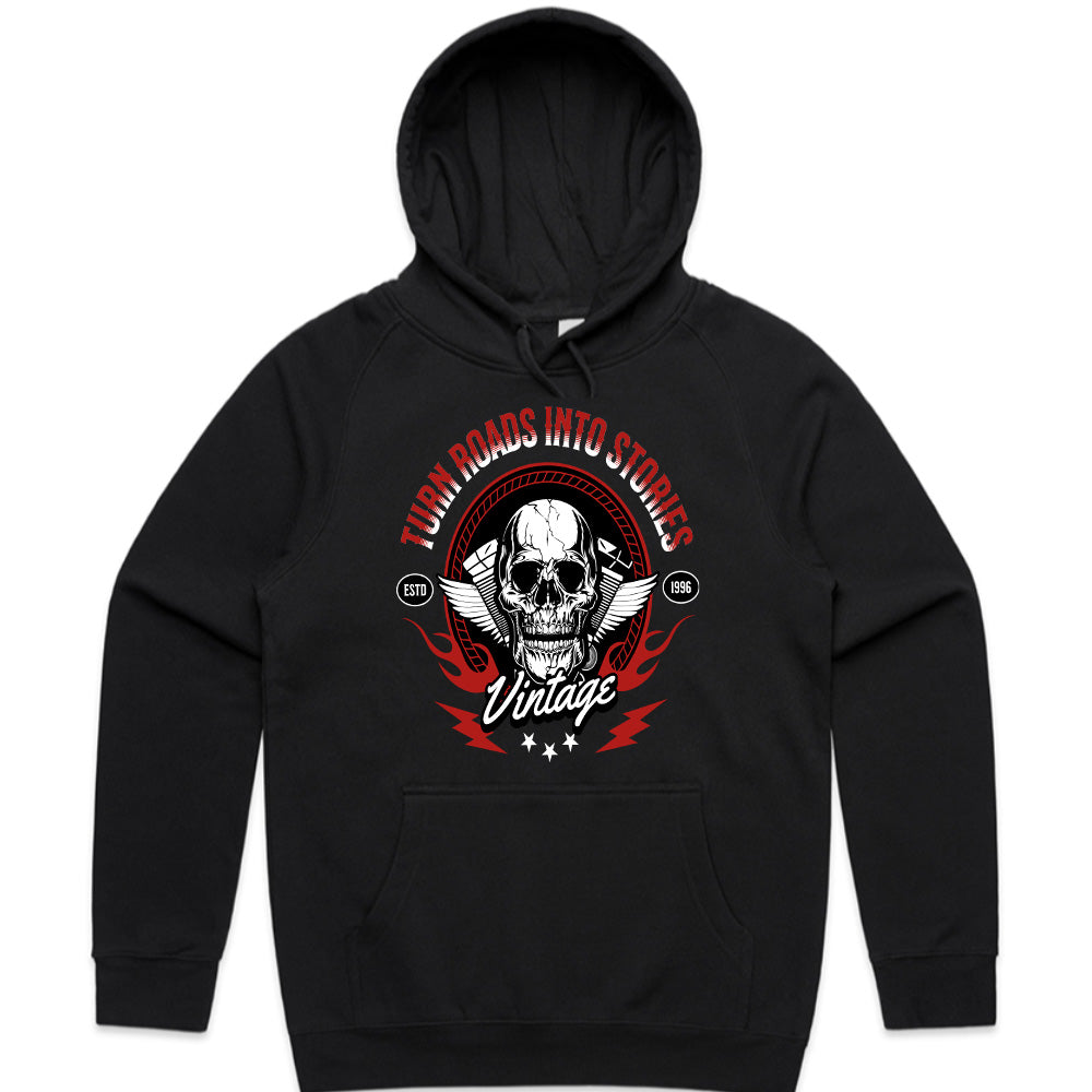 Rebel Road: Vintage Rider Skull Tee