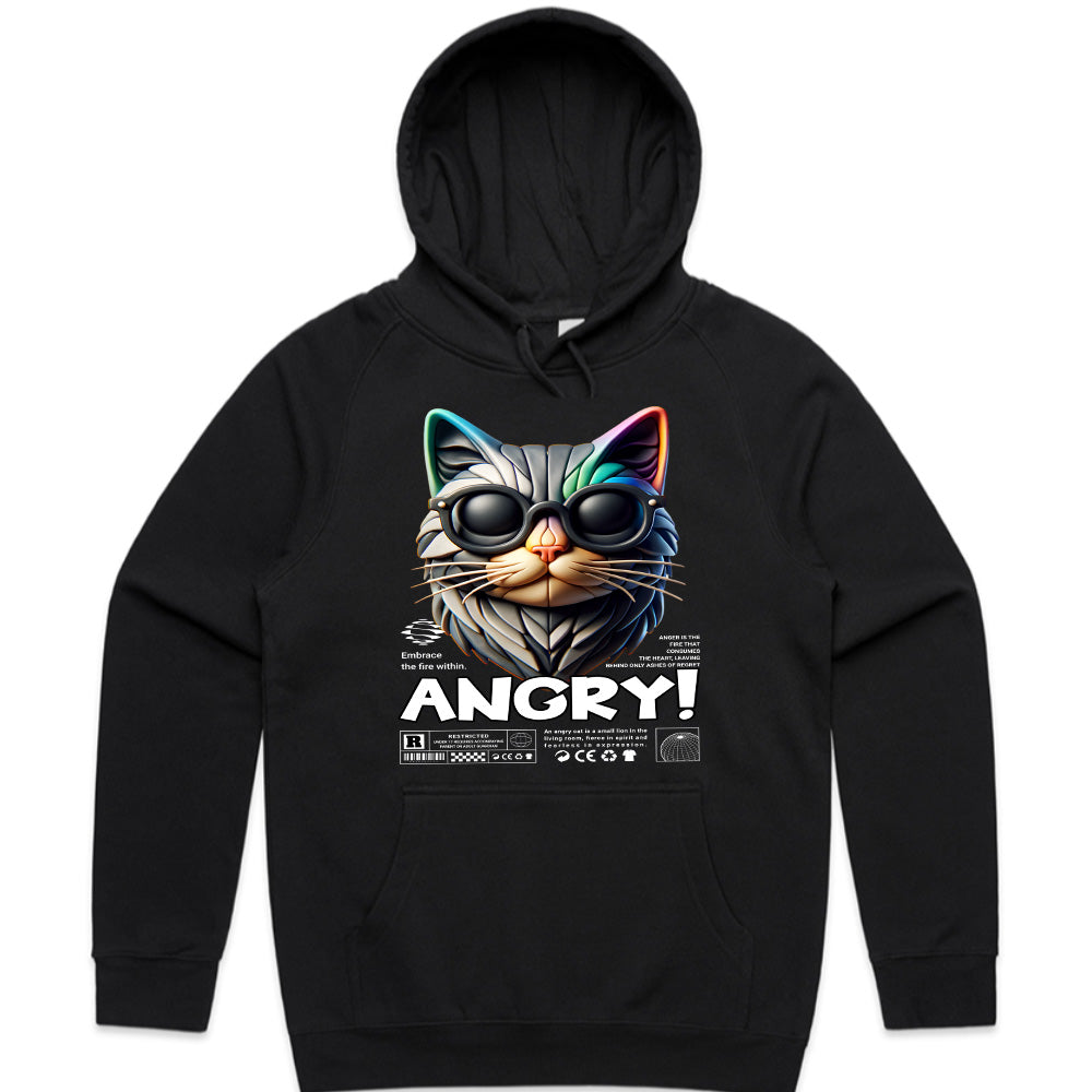 Furious Feline: Angry Cat Rebel Tee