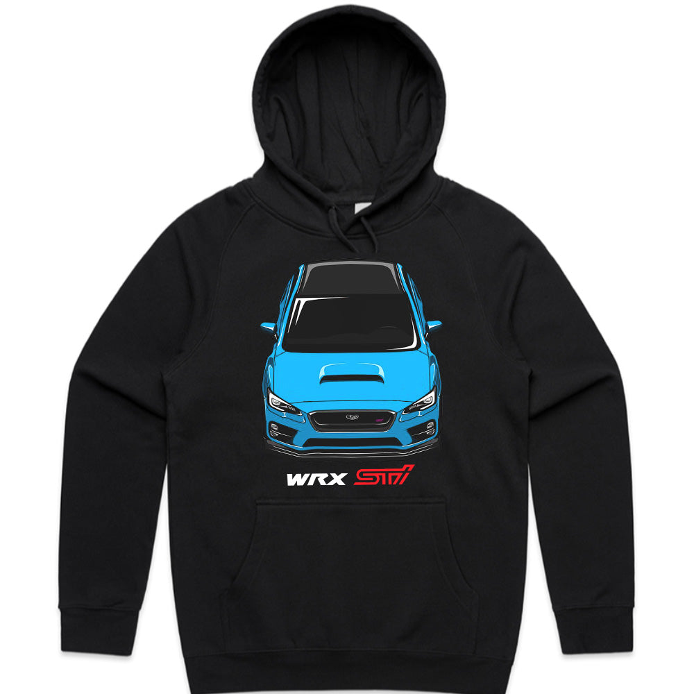 WRX STI Blue Beast Front View T-Shirt – Rally Legend Series