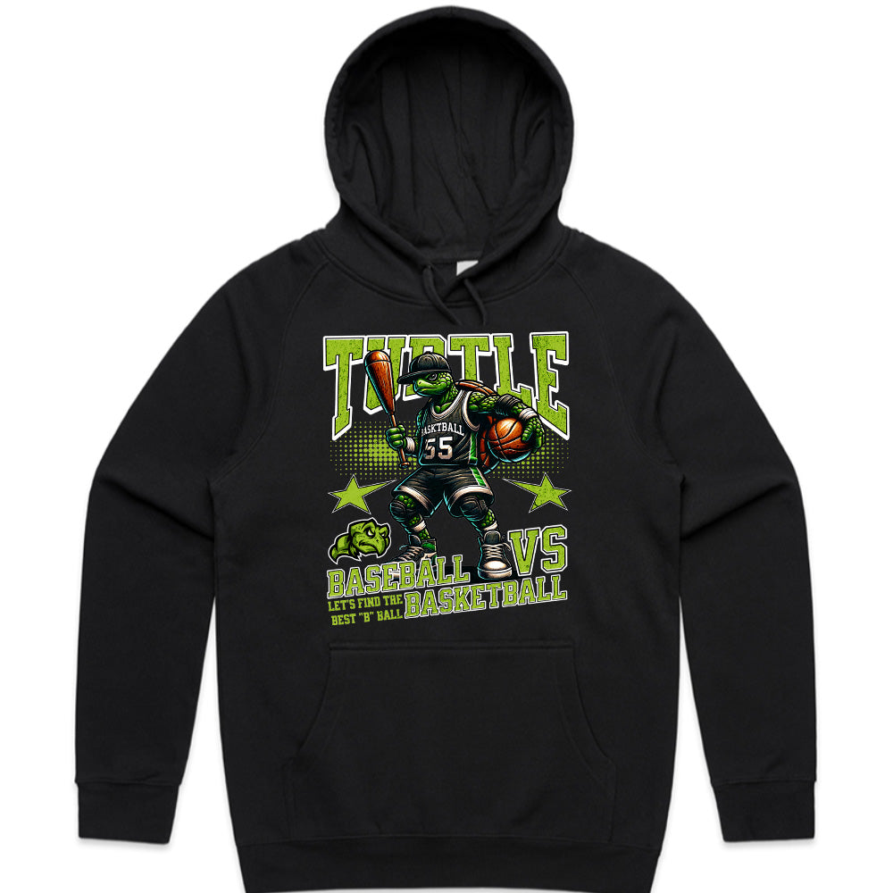 Turtle Showdown: Baseball vs Basketball Tee
