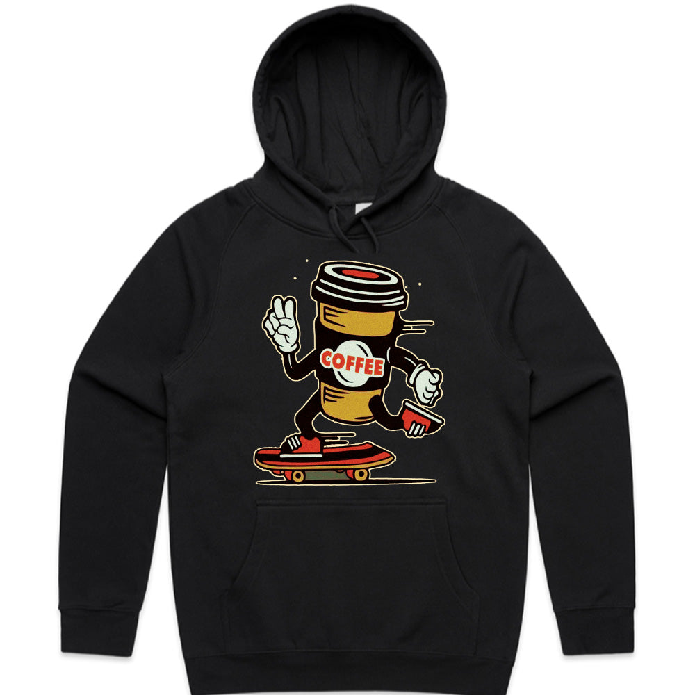 Caffeine Cruiser: Skate & Sip Coffee Tee