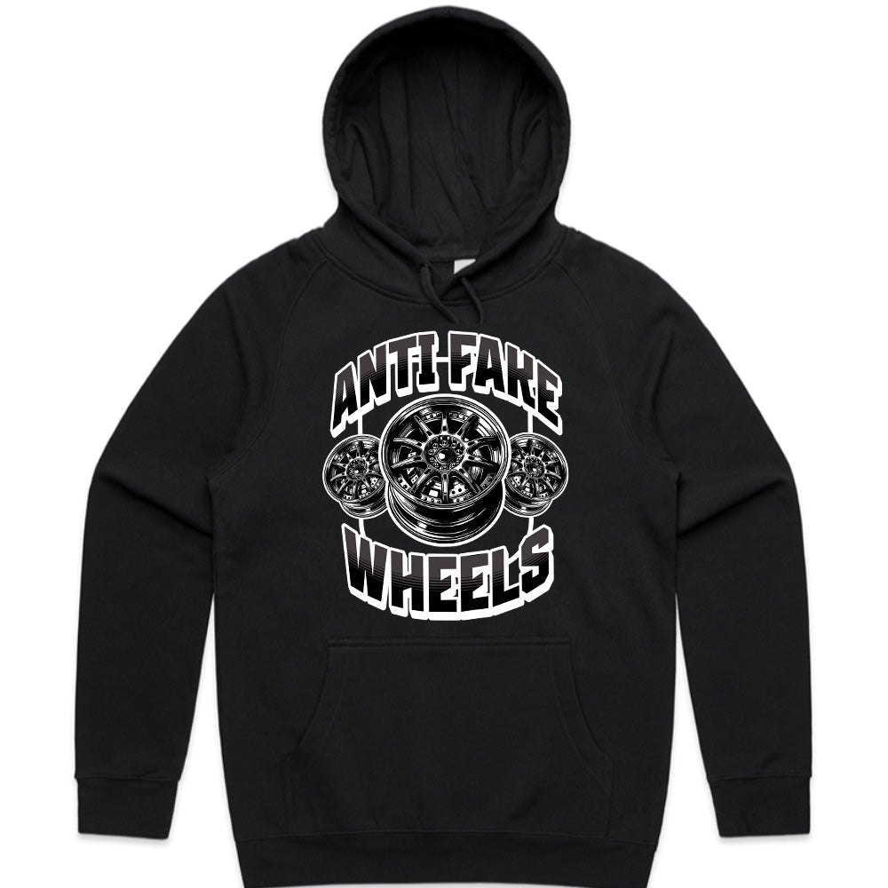 Anti Fake Wheels Car Enthusiast T-Shirt – Authentic Rims Only Edition