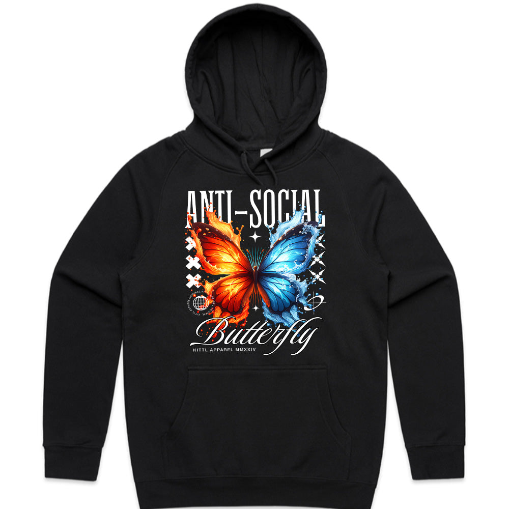 Dual Flame Butterfly – Anti-Social Aesthetic Tee