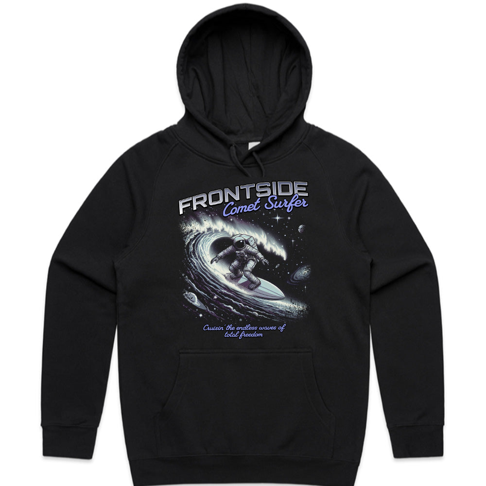 Frontside Comet Surfer: Galactic Wave Rider Tee