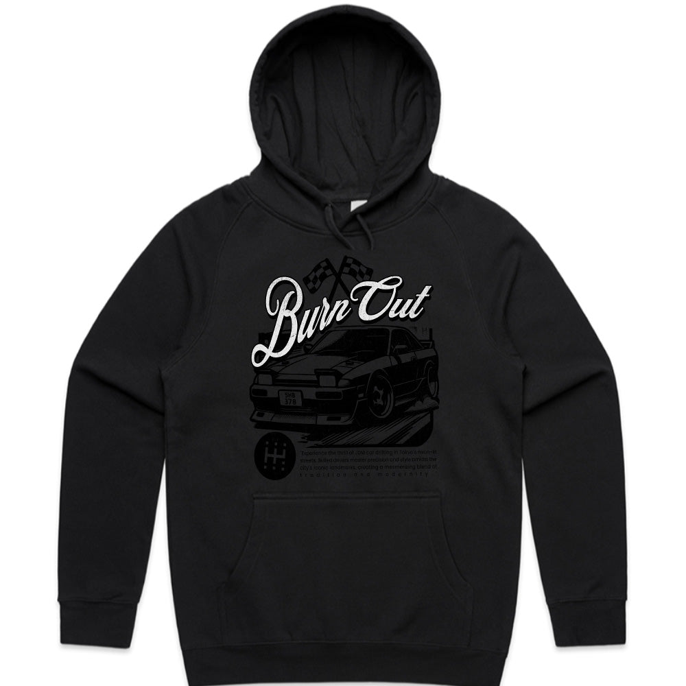 Burn Out Drift Car Streetwear T-Shirt – Vintage Racer Edition