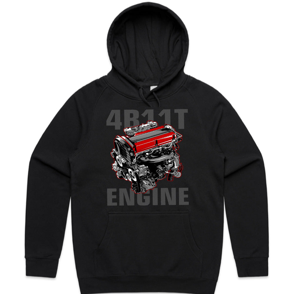 4B11T Powerhouse: Turbocharged Engine T-Shirt