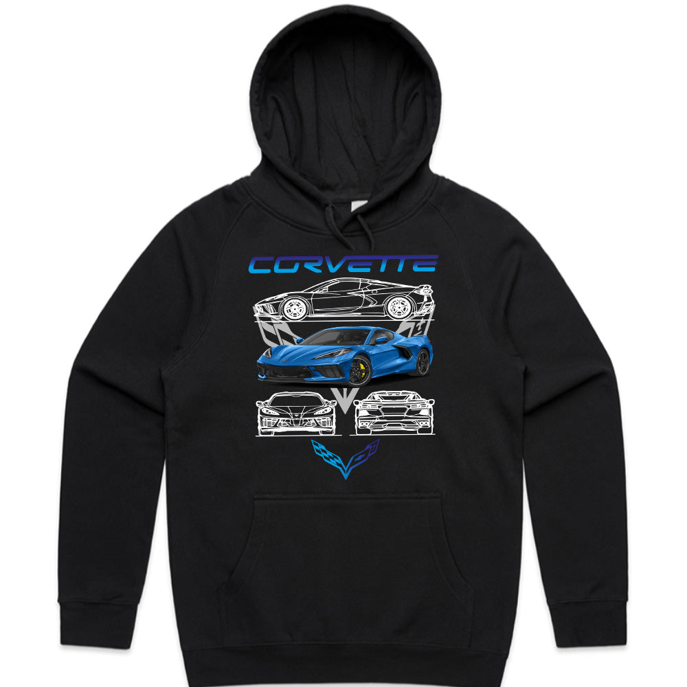 Corvette Legacy - Blueprint Edition Supercar Tee