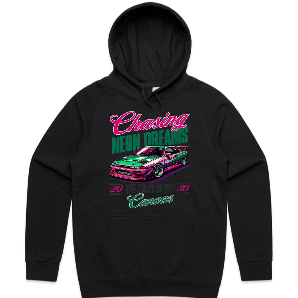 Chasing Neon Dreams – Retro Racing Art T-Shirt