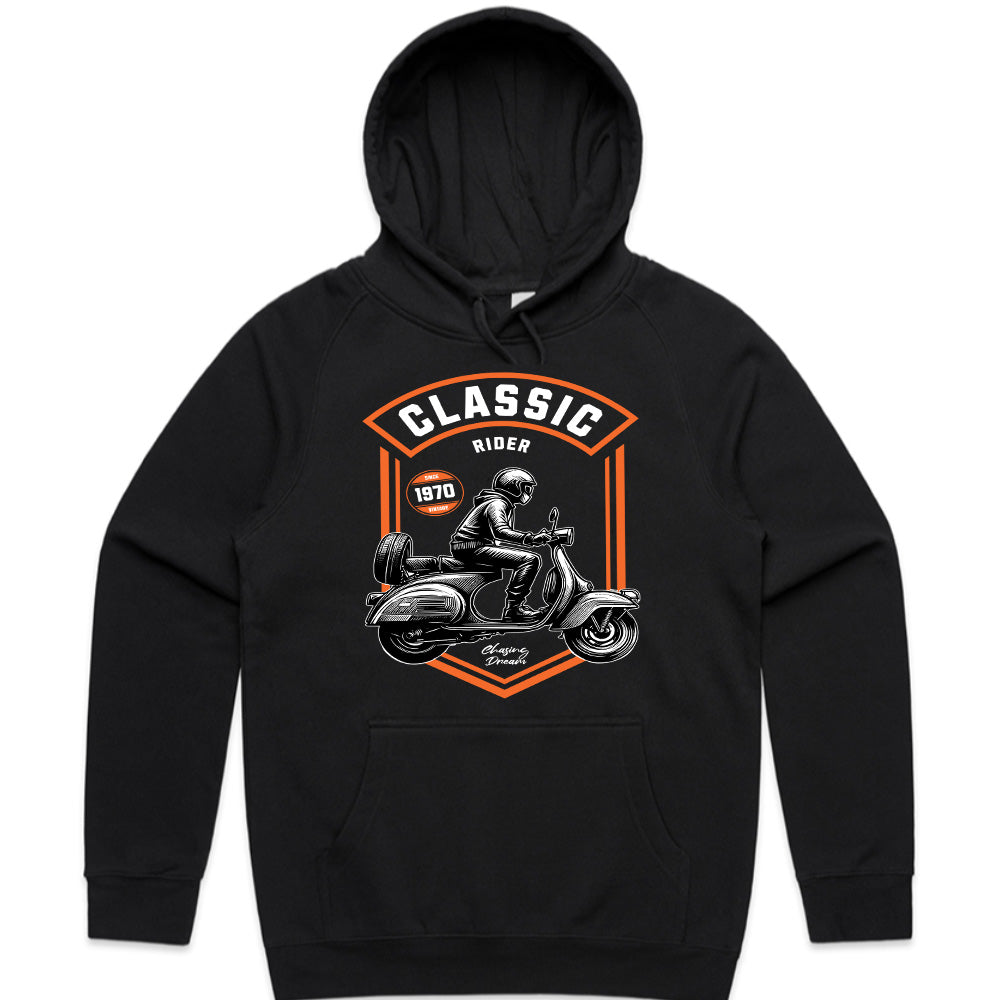 Classic Rider – Vintage Scooter Enthusiast T-Shirt
