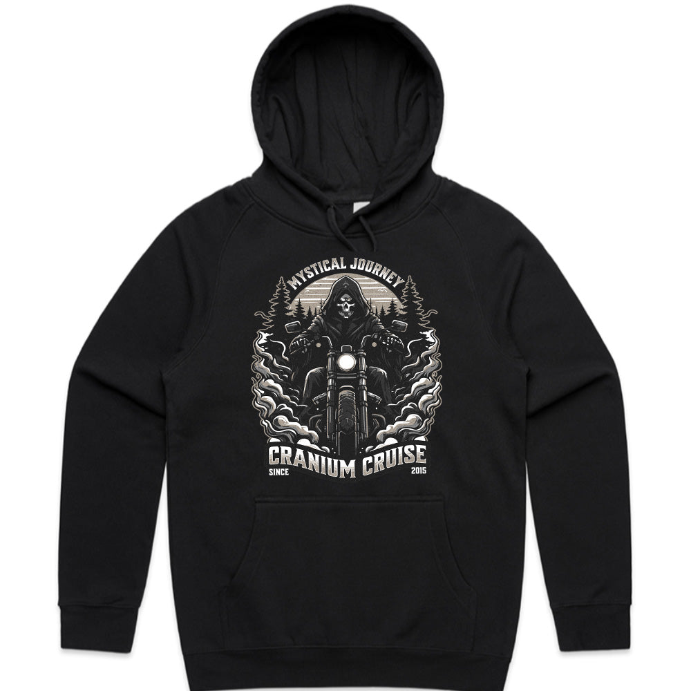 Cranium Cruise – Mystical Journey Grim Reaper Biker T-Shirt