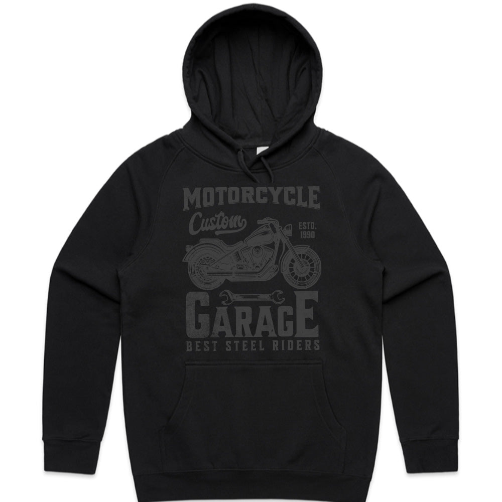 Custom Motorcycle Garage – Best Steel Riders T-Shirt